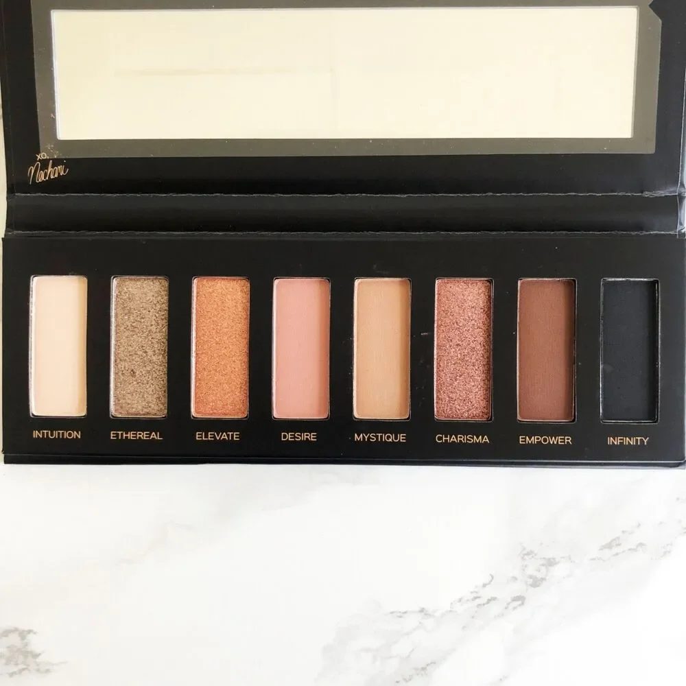 NIB Karmela Defiance Nude Eyeshadow Palette & Silk Matte Lipstick in Divine